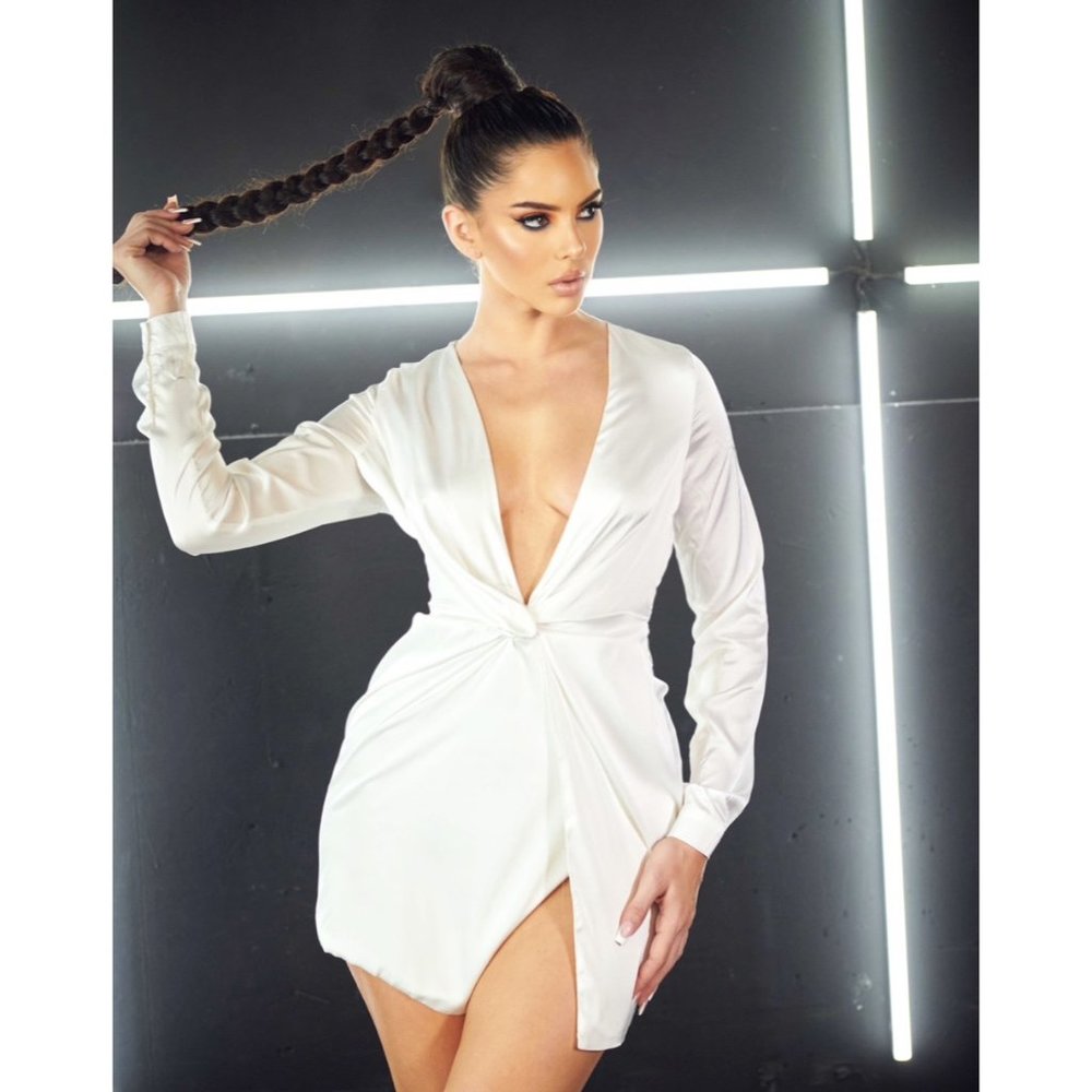 Satin Mini Dress